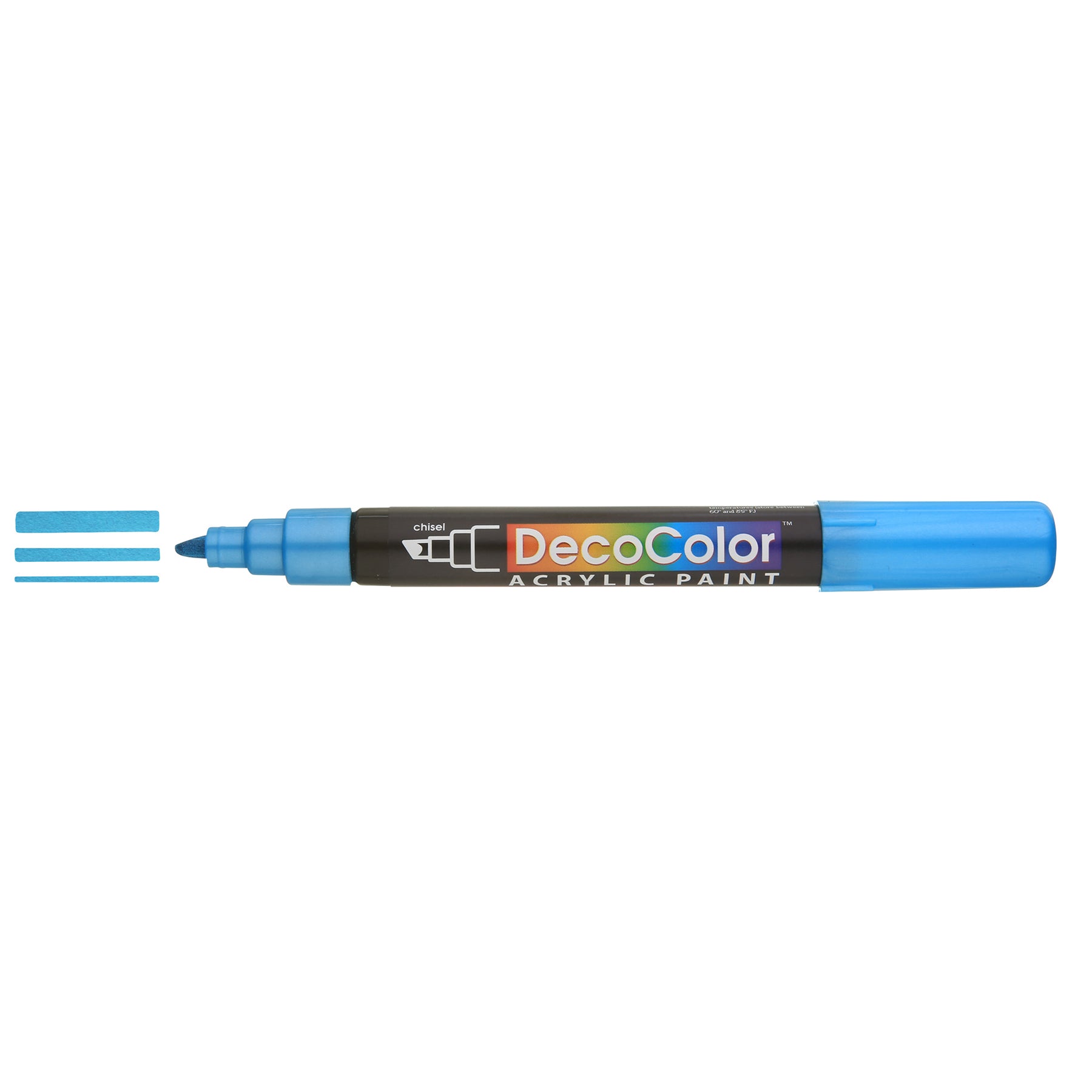 DecoColor® Acrylic Paint Pen, 315M-S, Chisel Tip, Metallic Blue