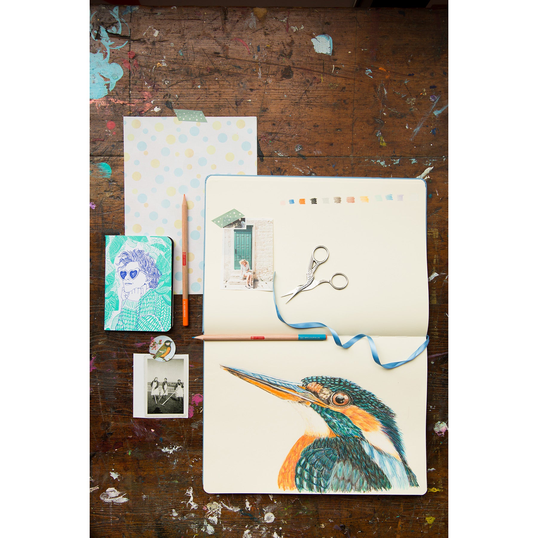 Sketchbook, 80 Sheets, 90lbs, White Cover, 3.5" x 5.5"