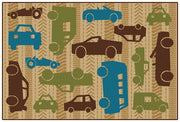All Autos Nature Colors Value Rug - 6ft x 9ft - Rectangle - Brown