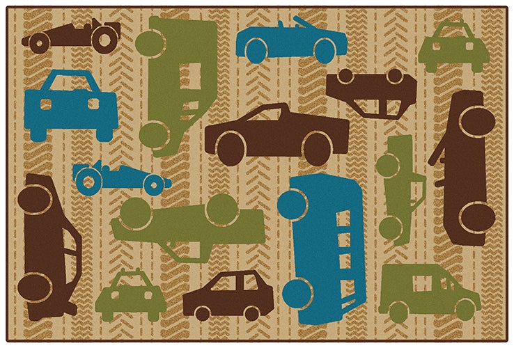 All Autos Nature Colors Value Rug - 6ft x 9ft - Rectangle - Brown