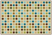 Microdots Nature Colors Polka Dots Value Rug - 6ft x 9ft - Rectangle - Tan