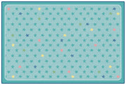 Super Stars Decorative Rug Tranquil Colors - 6ft x 9ft - Rectangle Mixed Blue - Light Blue