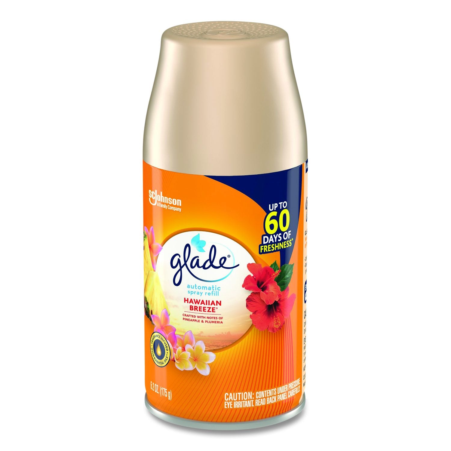 Automatic Air Freshener, Hawaiian Breeze, 6.2 Oz Spray Can, 6/Carton