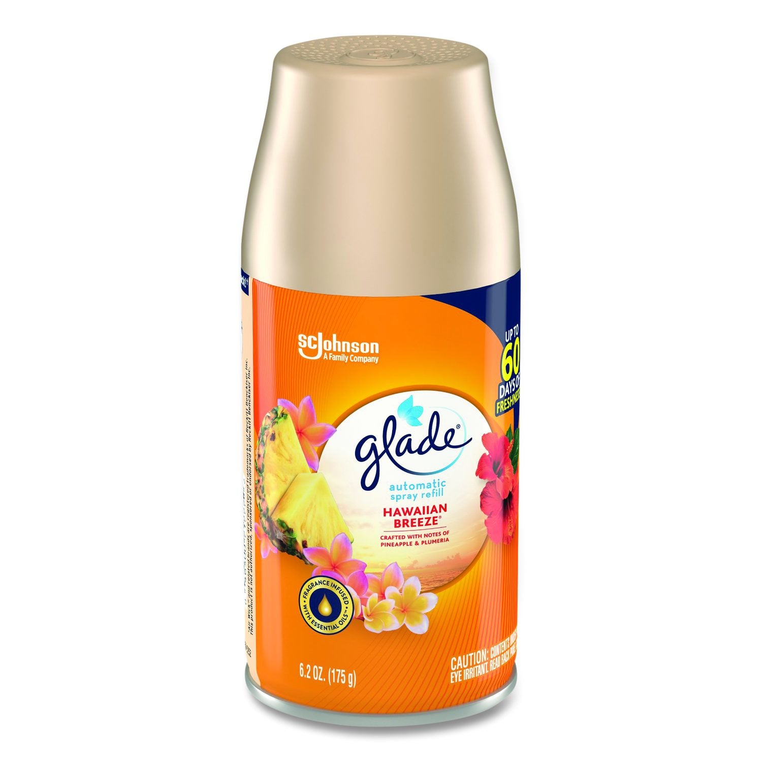 Automatic Air Freshener, Hawaiian Breeze, 6.2 Oz Spray Can, 6/Carton