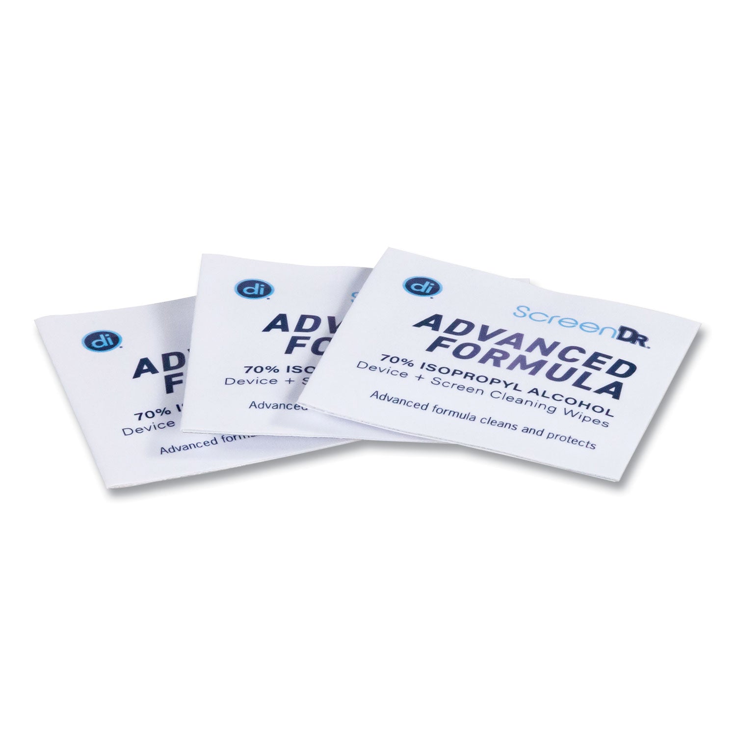 ScreenDr Device and Screen Cleaning Wipes, Includes 60 Individually Wrapped Wipes and 8" Microfiber Cloth, 6 x 5, White