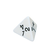 Tetrahedra Dice (1-4), set of 5