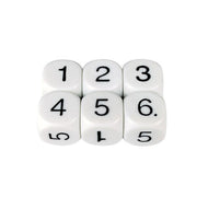 Hexahedra Dice (1-6), set of 5