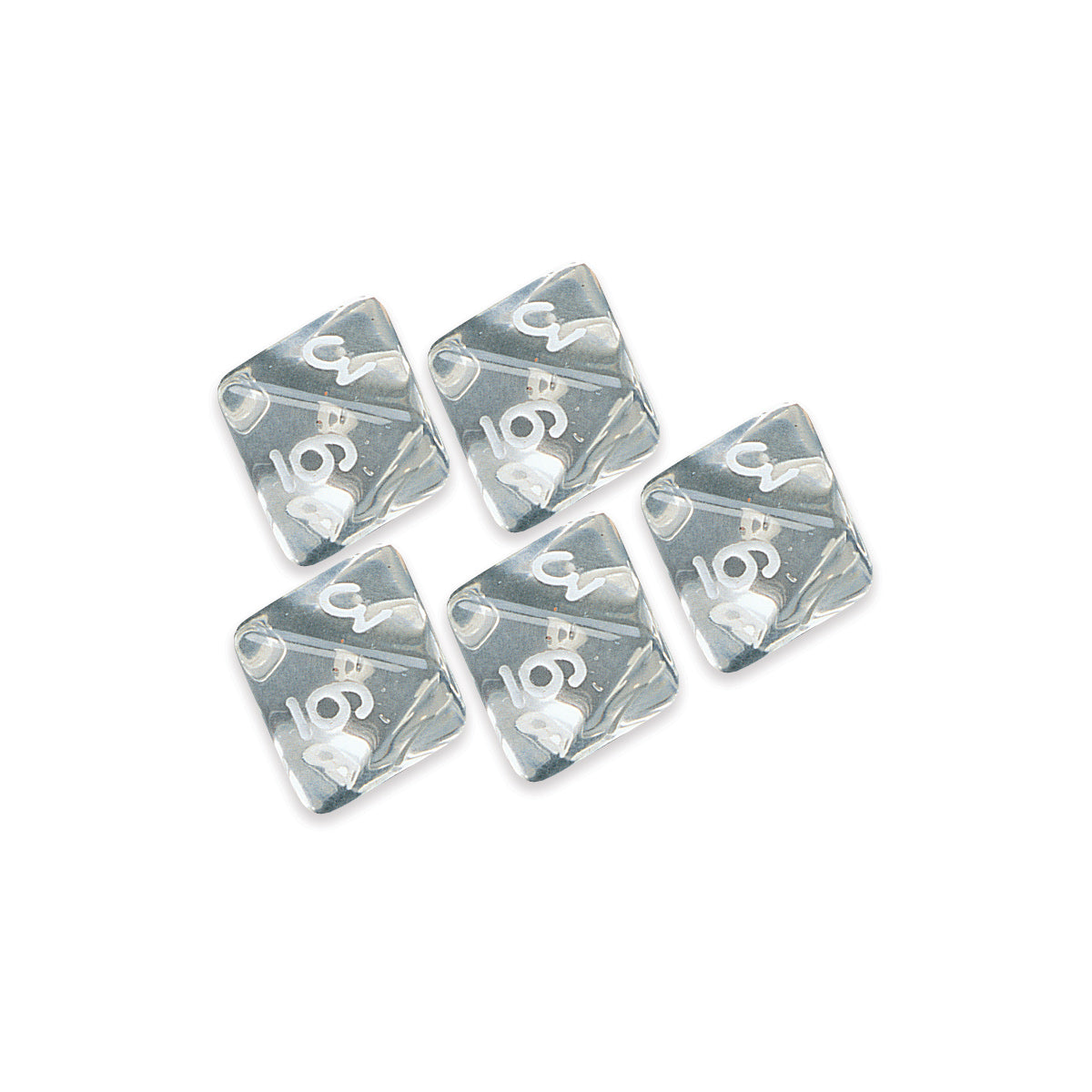 Octahedra Dice (1-8), set of 5