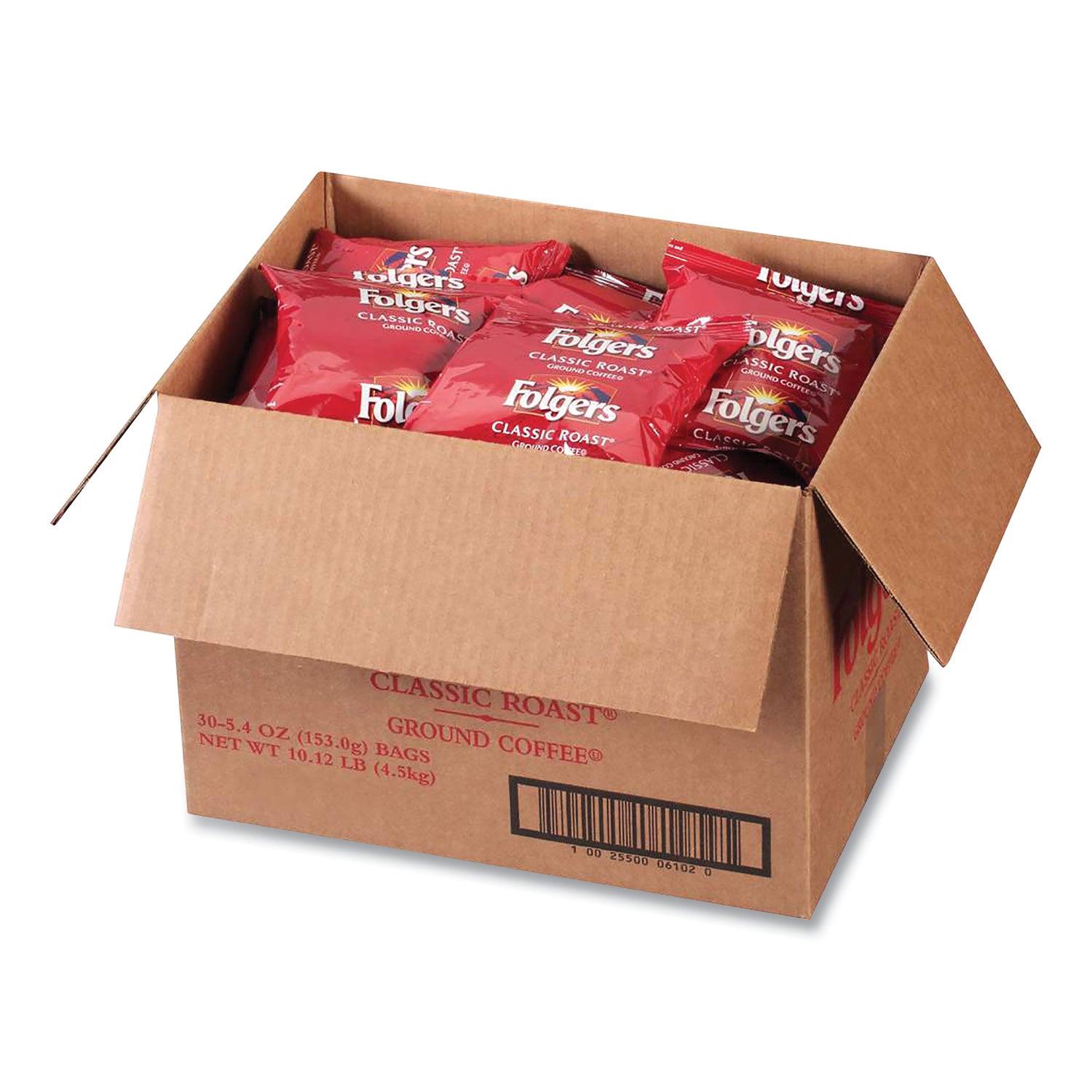 Classic Roast Coffee Fraction Packs, 5.4 Oz, 30/Carton