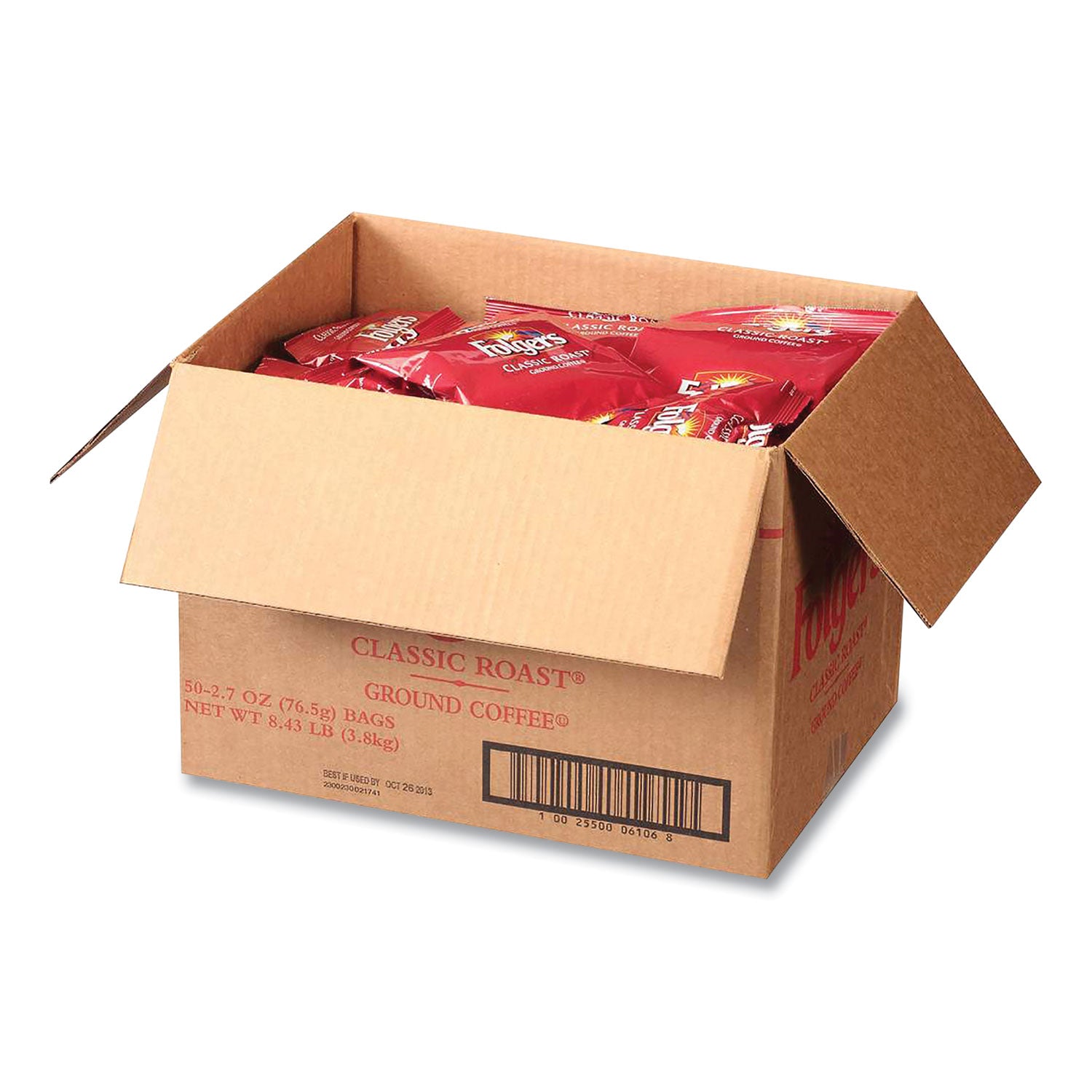 Classic Roast Coffee Fraction Packs, 2.7 Oz, 50/Carton