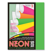 Letter - 8 1/2" x 11" - 24 lb Basis Weight - Sustainable Forestry Initiative (SFI) - Neon Green - 1 Pack