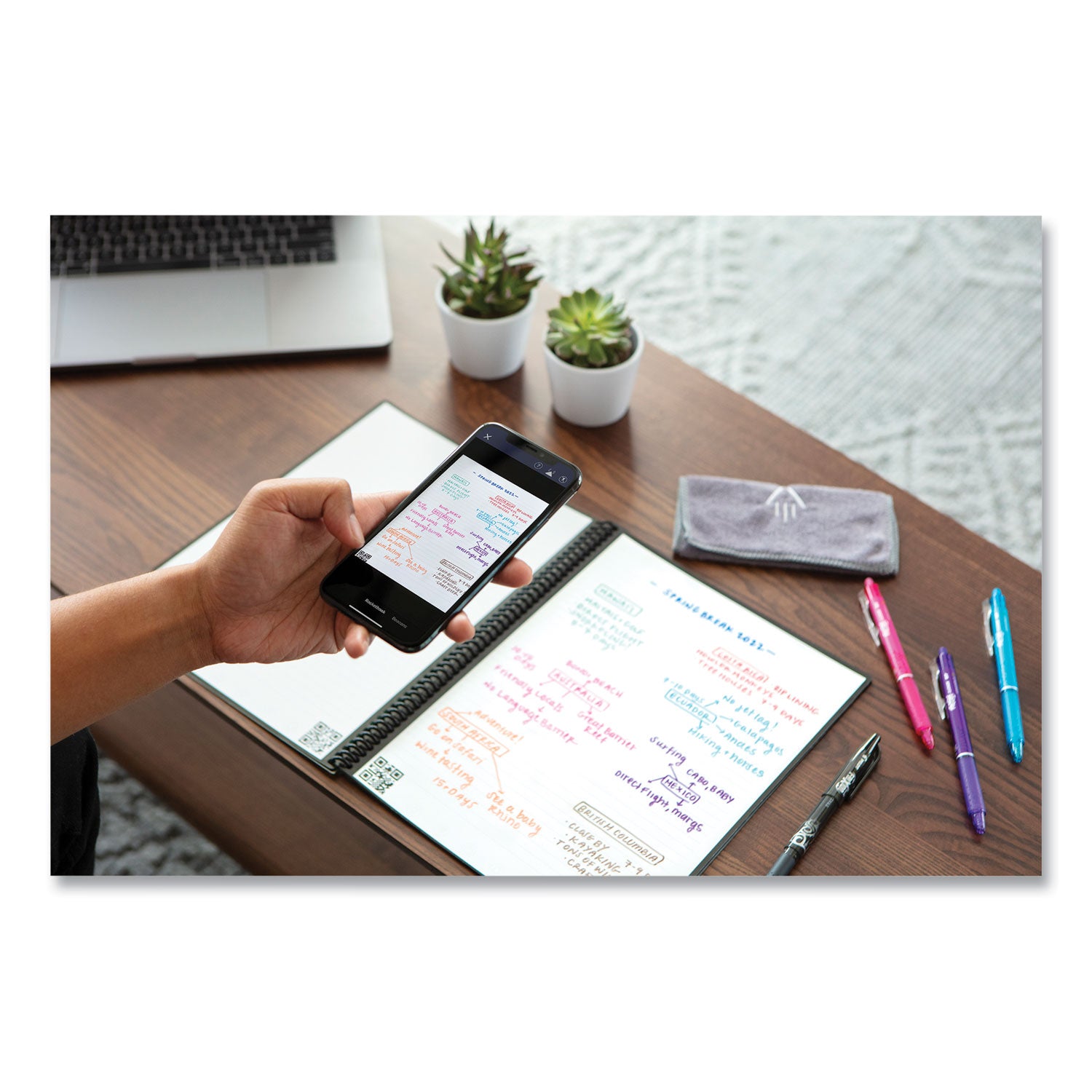 Fusion Smart Notebook, Seven Assorted Page Formats (Set 1), Teal Cover, (21) 11 x 8.5 Sheets