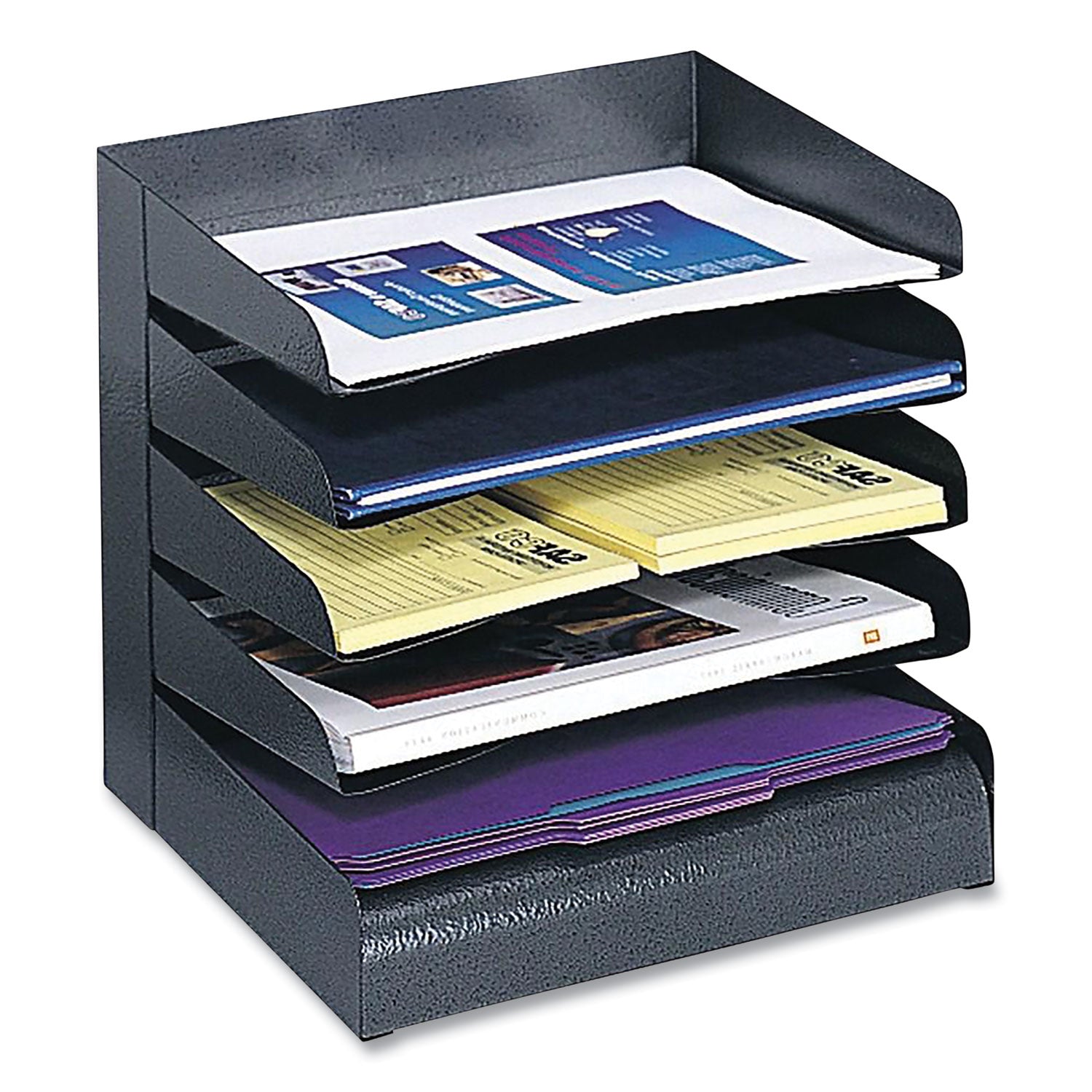 Orgnzr Desk Tray 5Tier Ltr Stl