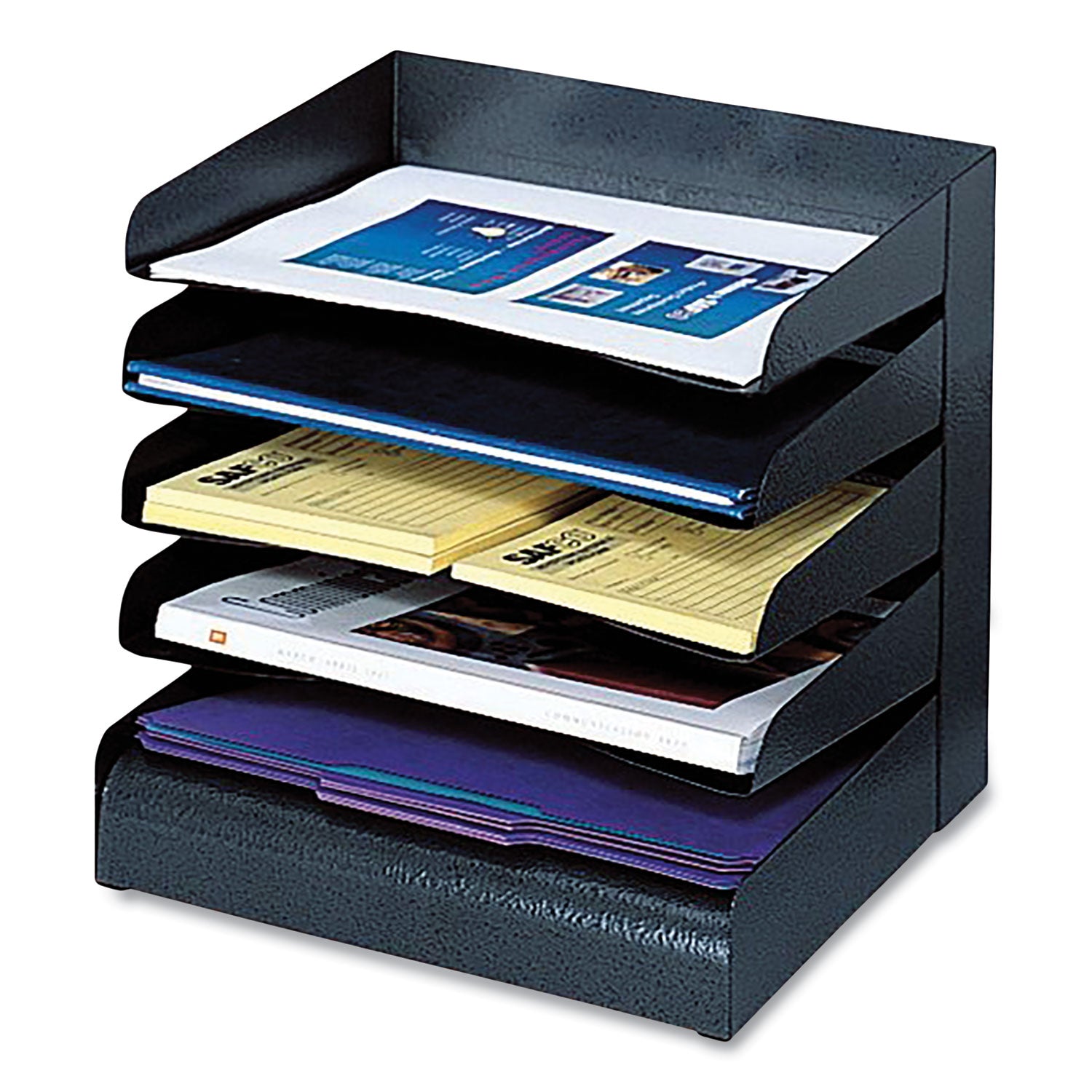 Orgnzr Desk Tray 5Tier Ltr Stl