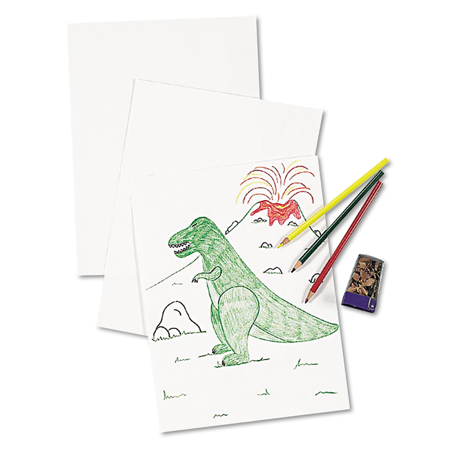 Drawing Paper, Medium Weight, White, 18" x 24", 500 Sheets