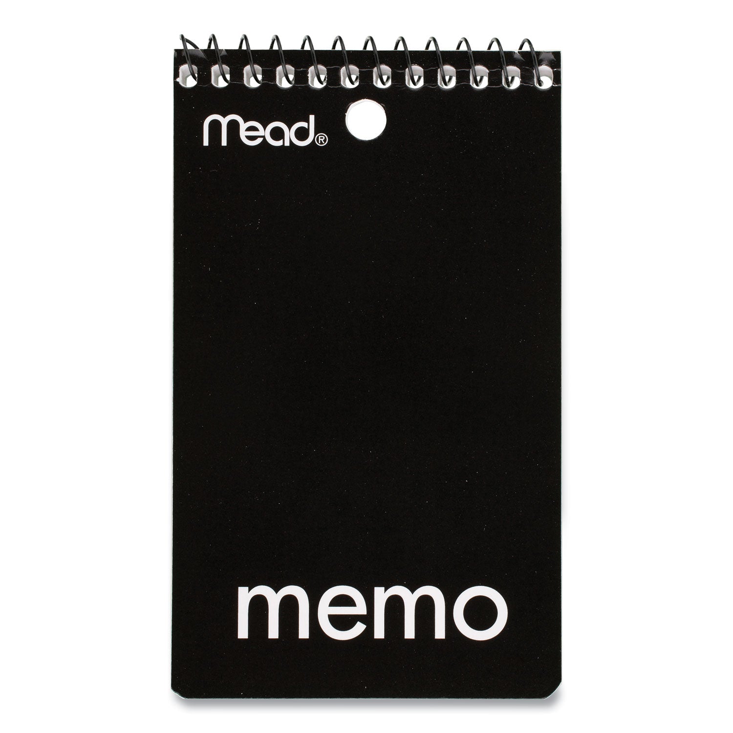 Mead Wirebound Memo Book - 60 Sheets - 120 Pages - Wire Bound - College Ruled Front Ruling - 3" x 5" Sheet Size - White Paper - Assorted Cardboard Cover - Stiff-back, Hole-punched - 1 Each