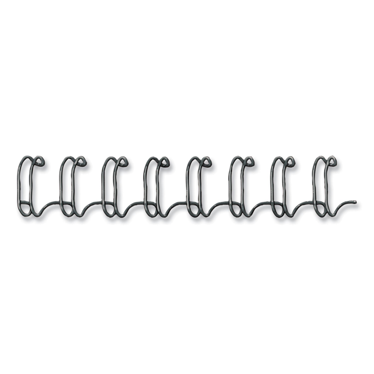 Fellowes Double-Loop Wire Binding Combs - 10.5" Height x 0.5" Width x 1" Depth - 0.56" Maximum Capacity - 130 x Sheet Capacity - Round - Black - 25 / Pack