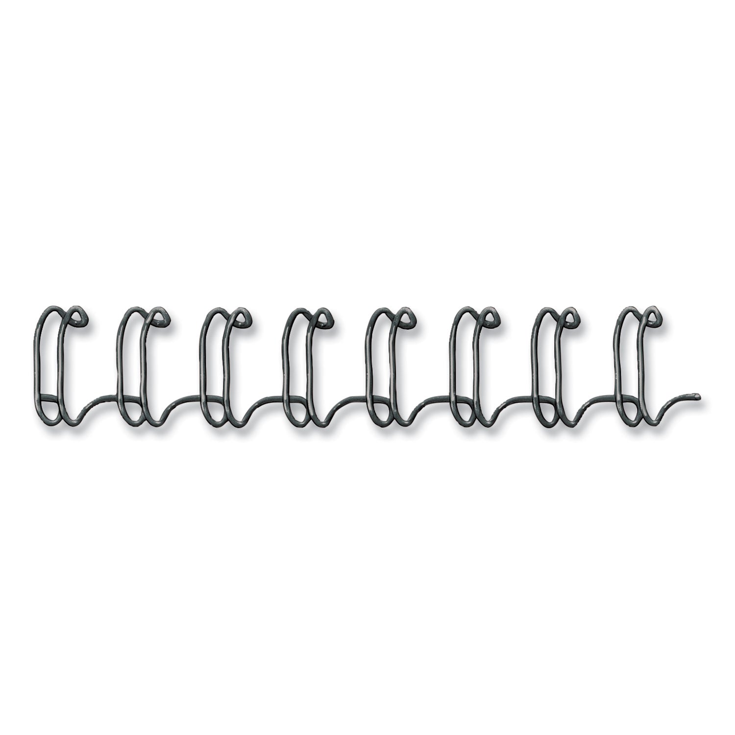 Fellowes Double-Loop Wire Binding Combs - 10.5" Height x 0.5" Width x 0.4" Depth - 0.31" Maximum Capacity - 50 x Sheet Capacity - Round - Black - 25 / Pack