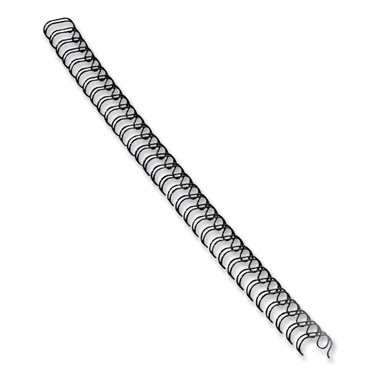 Fellowes Double-Loop Wire Binding Combs - 10.5" Height x 0.5" Width x 1" Depth - 0.56" Maximum Capacity - 130 x Sheet Capacity - Round - Black - 25 / Pack