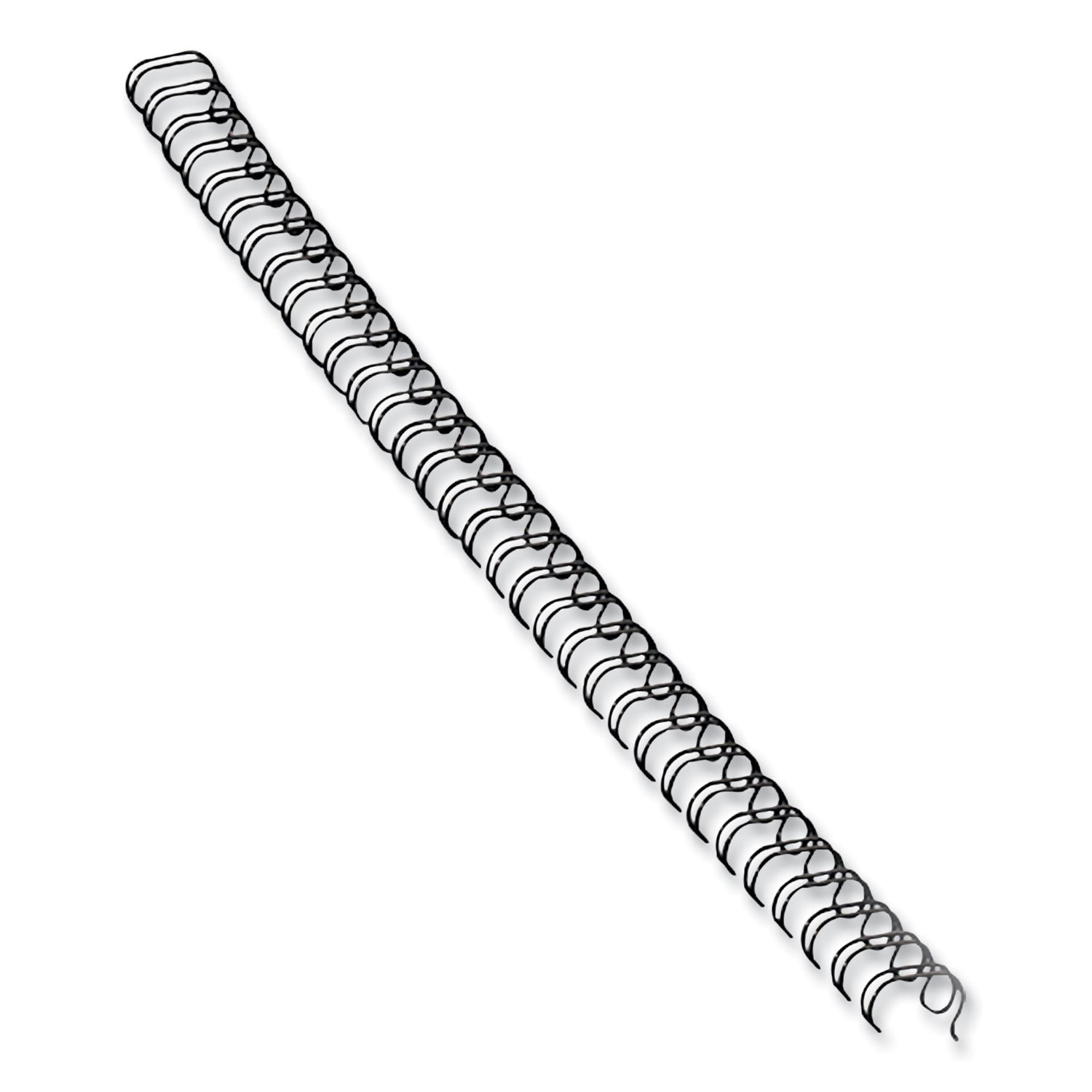 Fellowes Double-Loop Wire Binding Combs - 10.5" Height x 0.5" Width x 0.4" Depth - 0.31" Maximum Capacity - 50 x Sheet Capacity - Round - Black - 25 / Pack