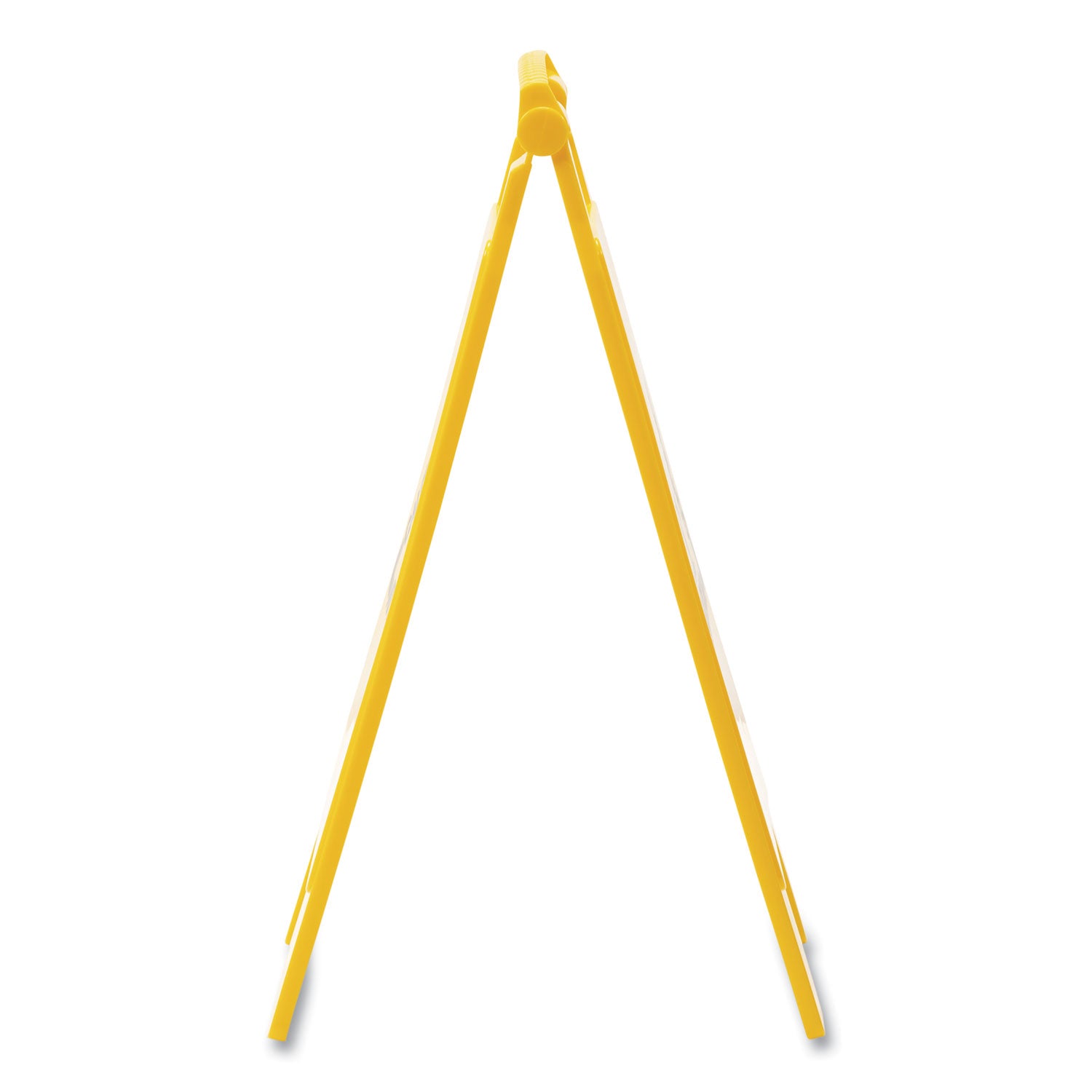 Site Safety Wet Floor Caution Sign, 2-Sided, 10 x 2 x 26, Yellow
