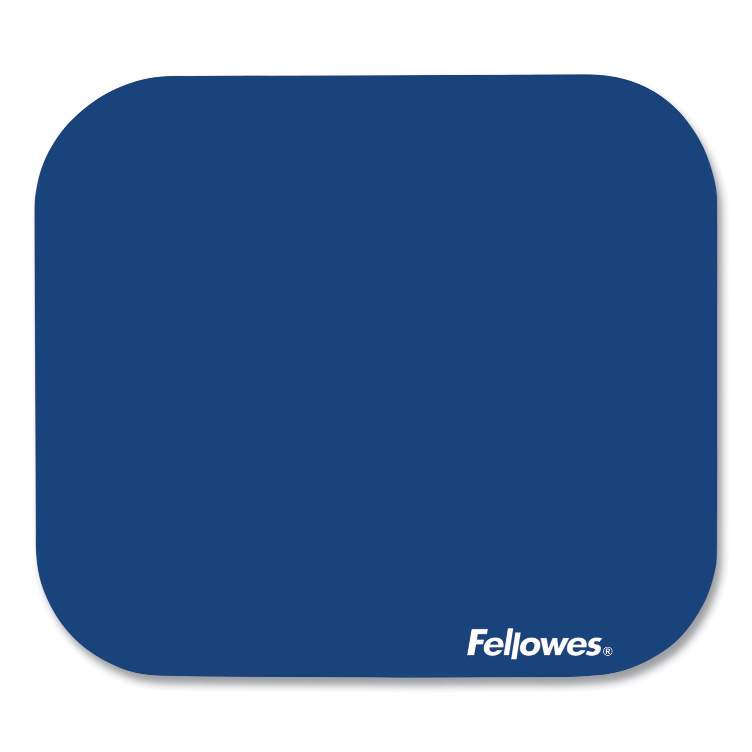 Fellowes Mouse Pad - 0.13" Height x 9" Width x 8" Depth - Blue - Rubber - Scratch Resistant - 1 Each