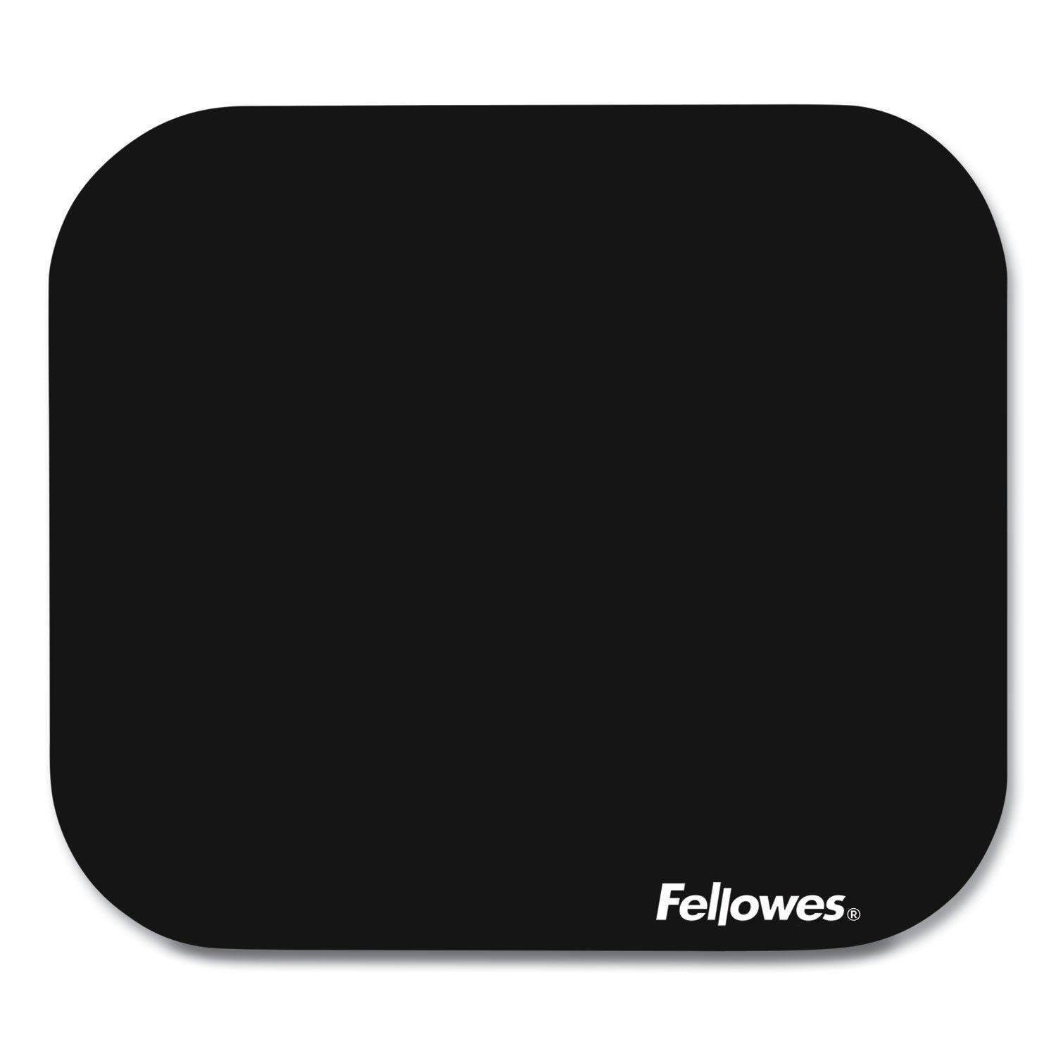 Fellowes Mouse Pad - 0.13" Height x 9" Width x 8" Depth - Black - Polyester - Scratch Resistant - 1 Each