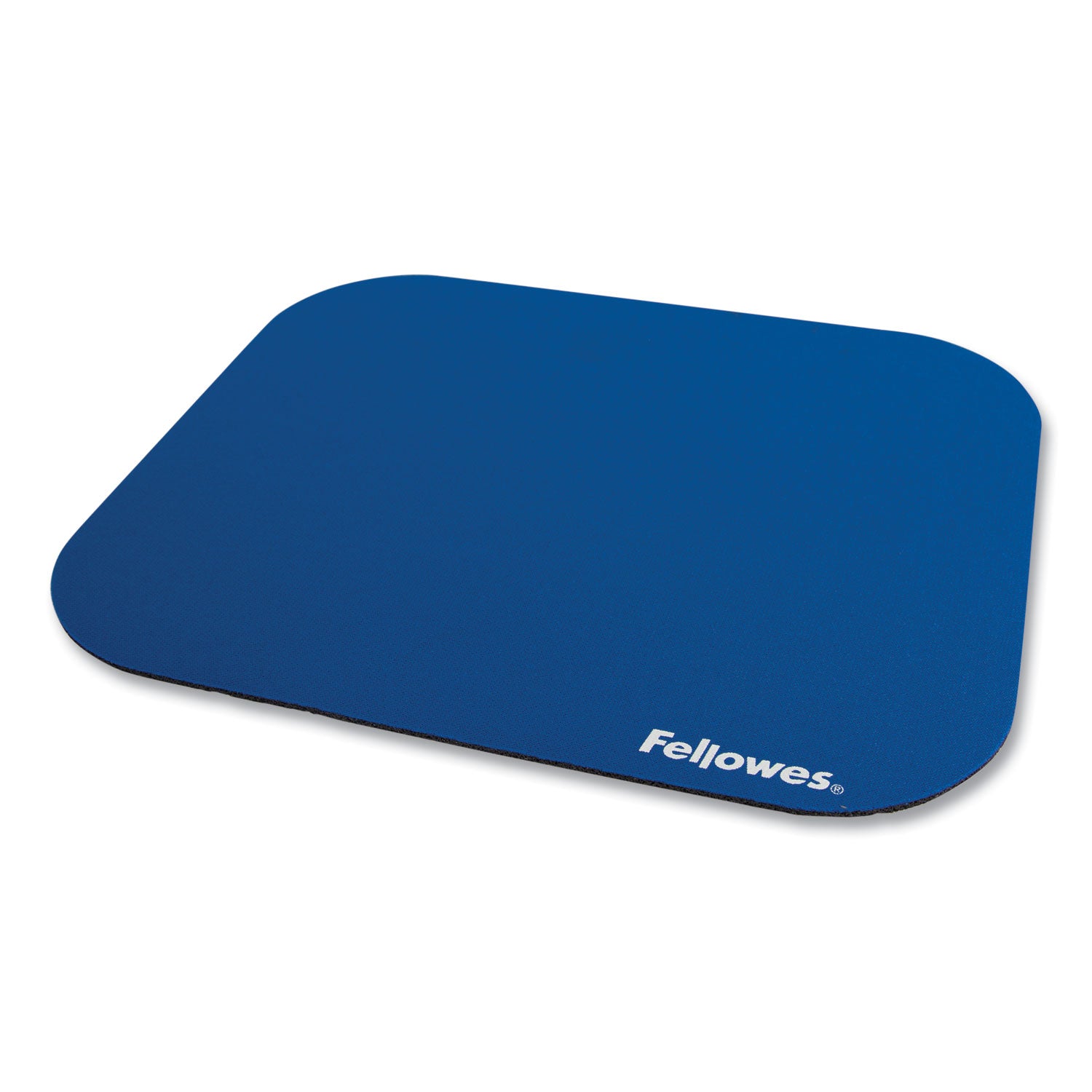 Fellowes Mouse Pad - 0.13" Height x 9" Width x 8" Depth - Blue - Rubber - Scratch Resistant - 1 Each