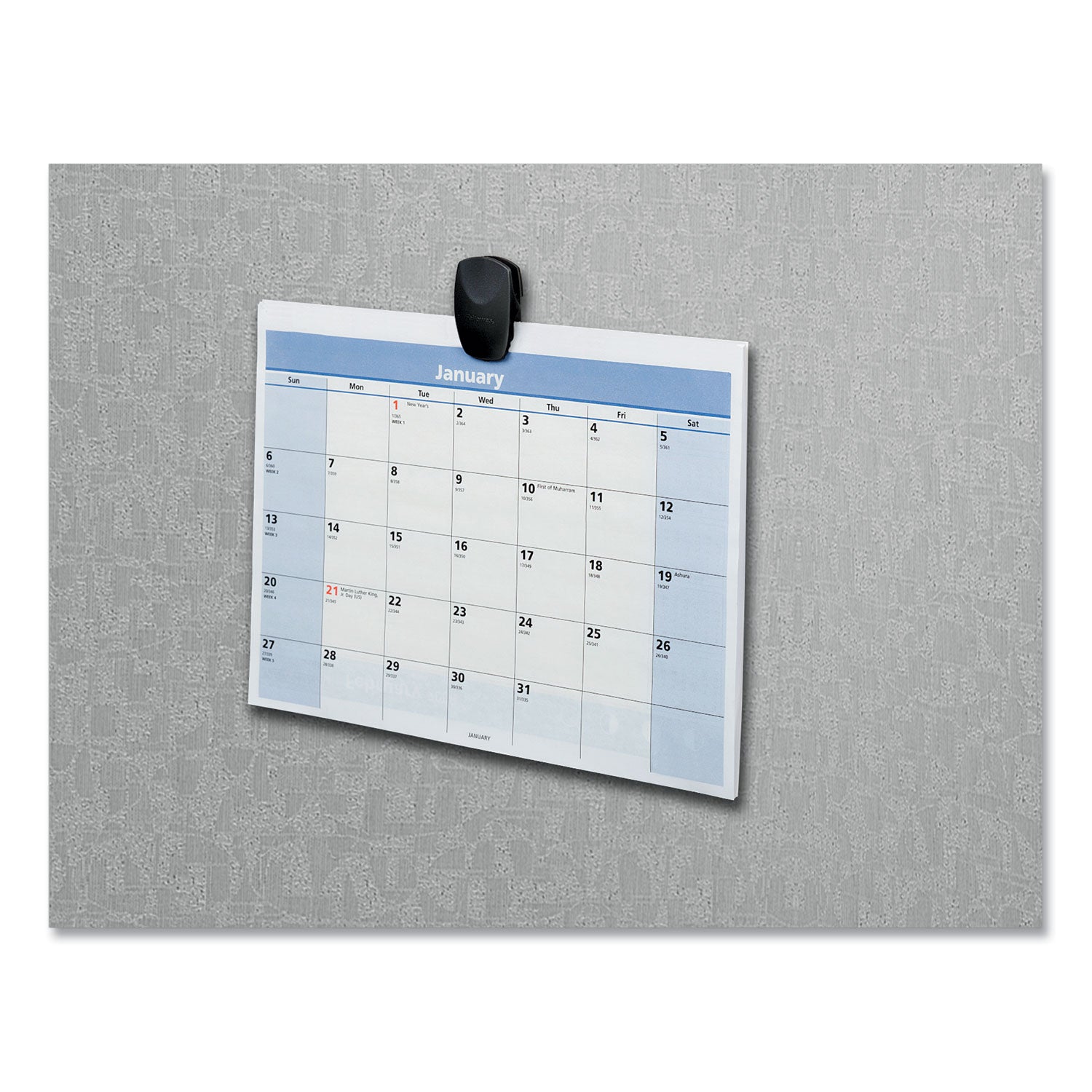 1.3" Width - 40 Sheet Capacity - for Memo, Notes, List - Repositionable, Tackable - Dark Graphite - Plastic - 4 / Pack