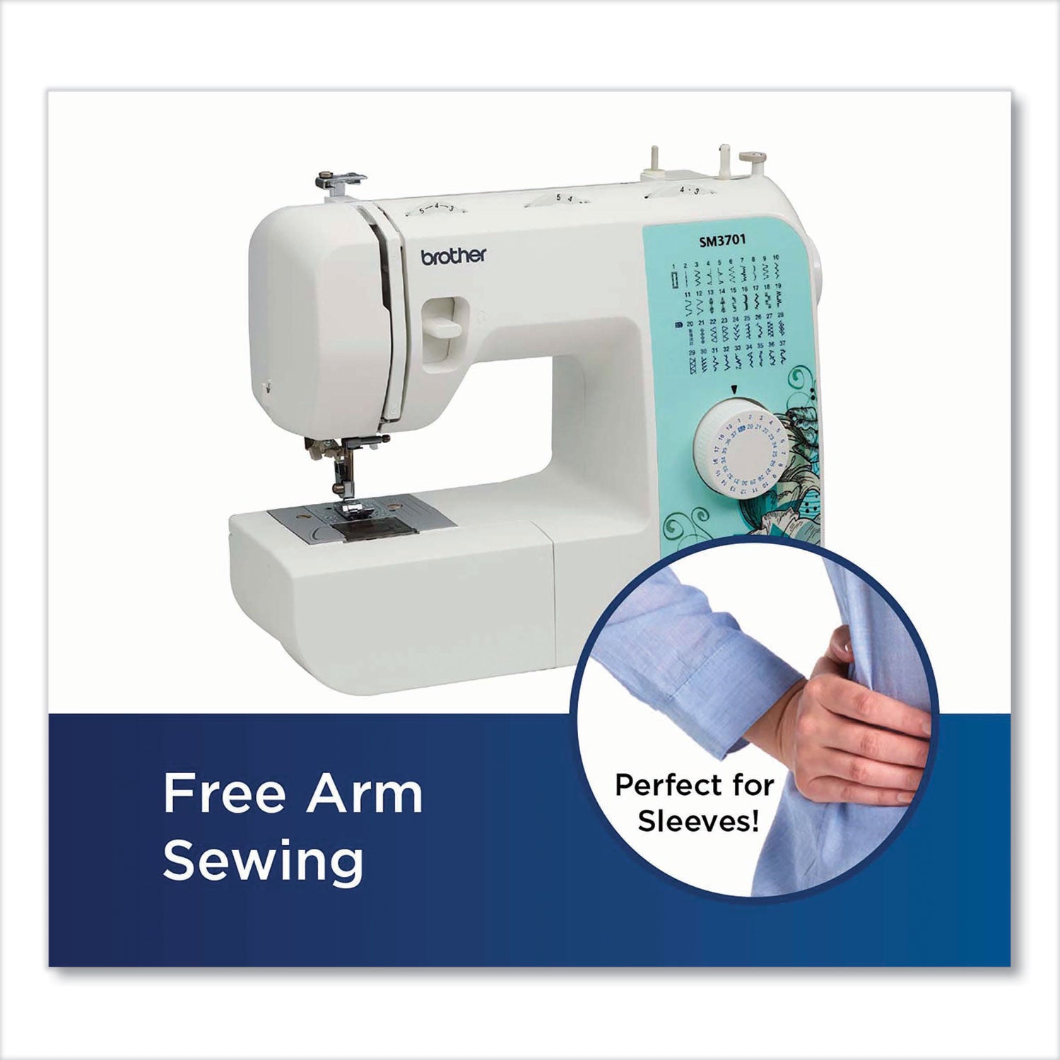 Sm3701 Sewing Machine, 37-Stitches, 12 X 5.8 X 15.3
