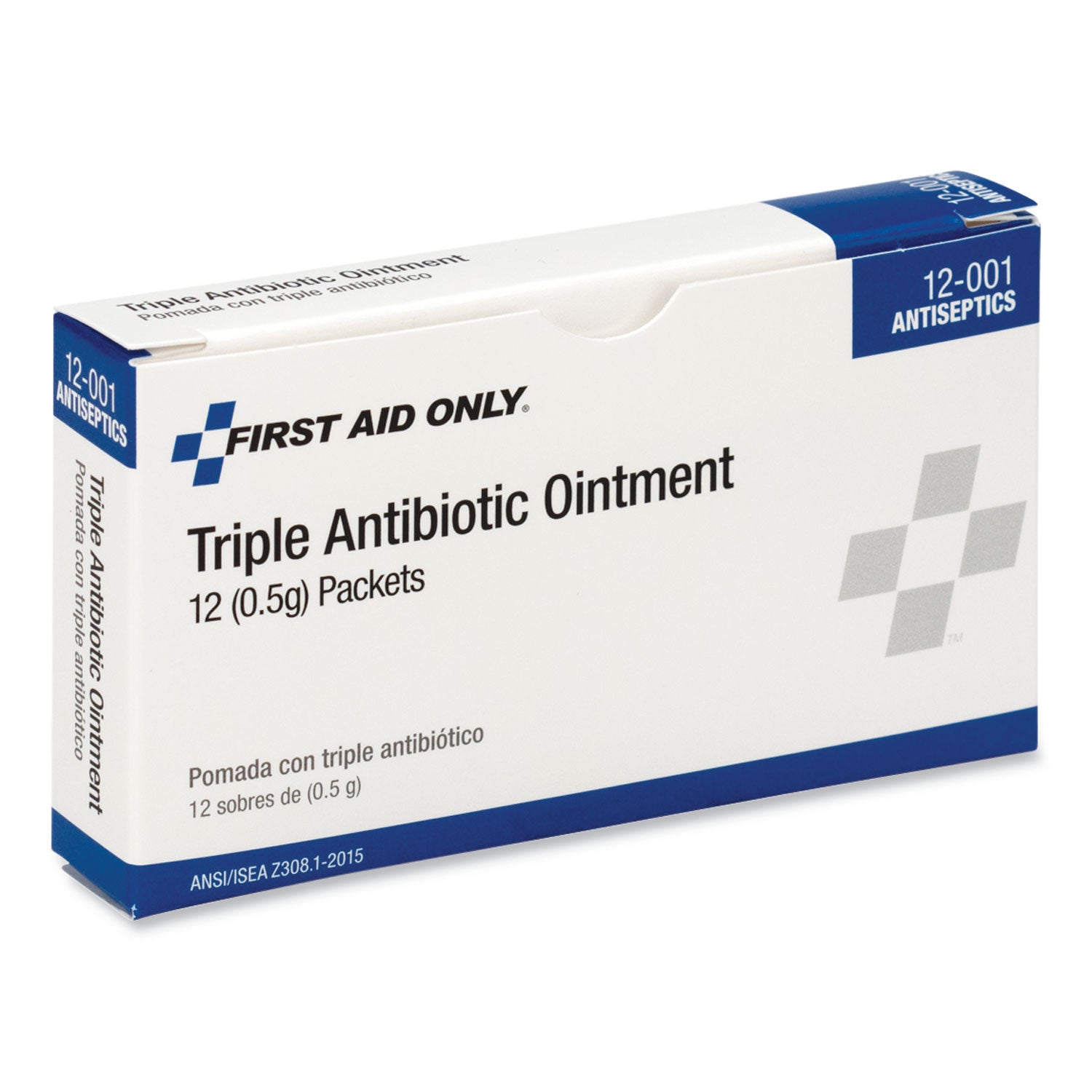 First Aid Only Triple Antibiotic Ointment Packets, 12 Packets per Box