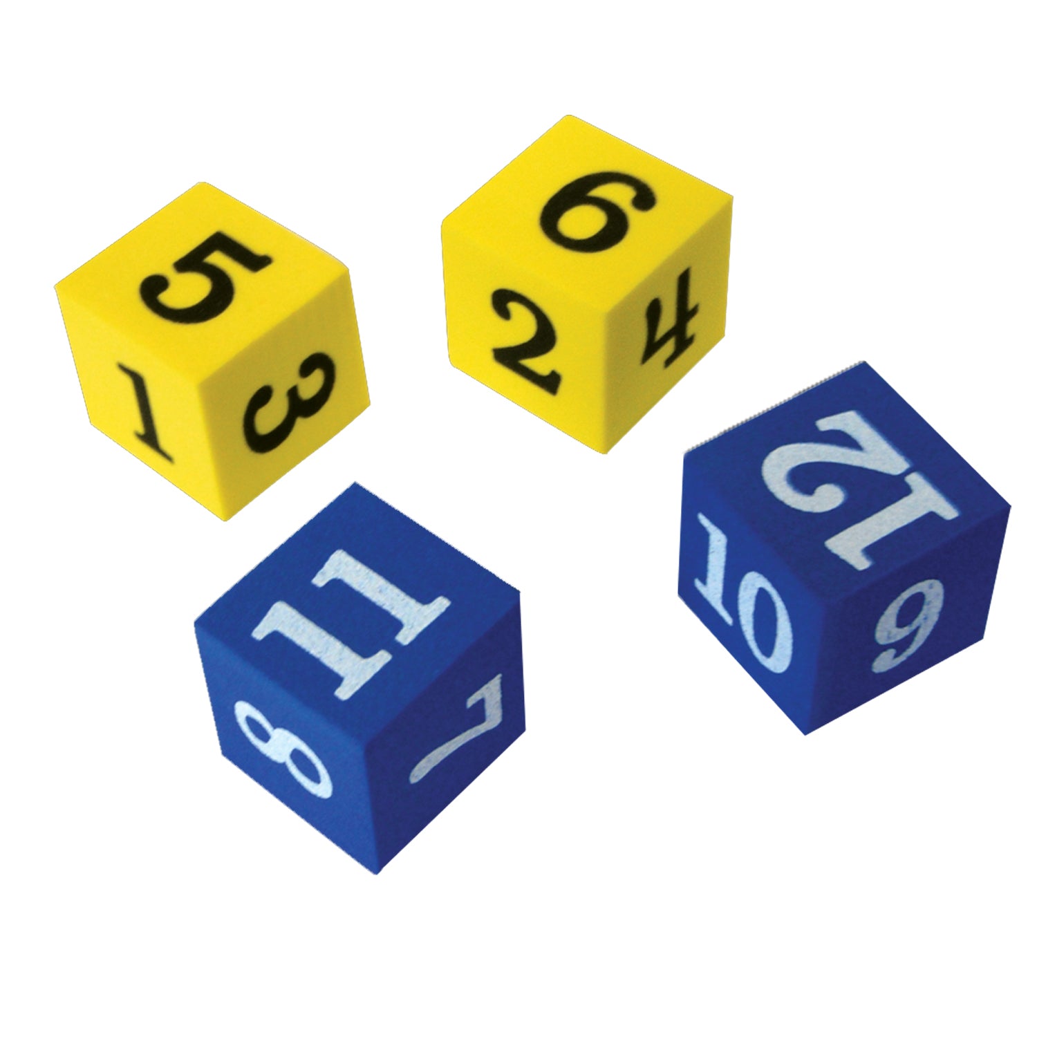 Foam Numbered Dice (1–12)