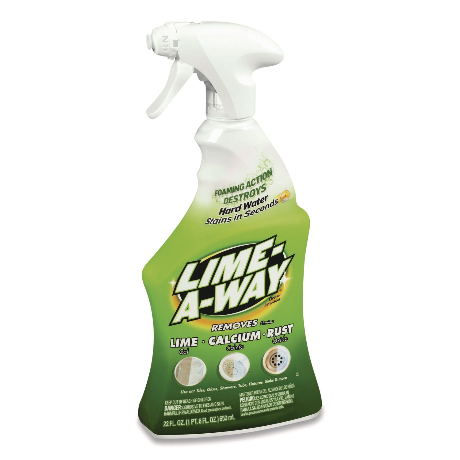 Lime-A-Way Liquid Cleaner, Unscented, 22 fl oz Green Spray Bottle, 1 Each