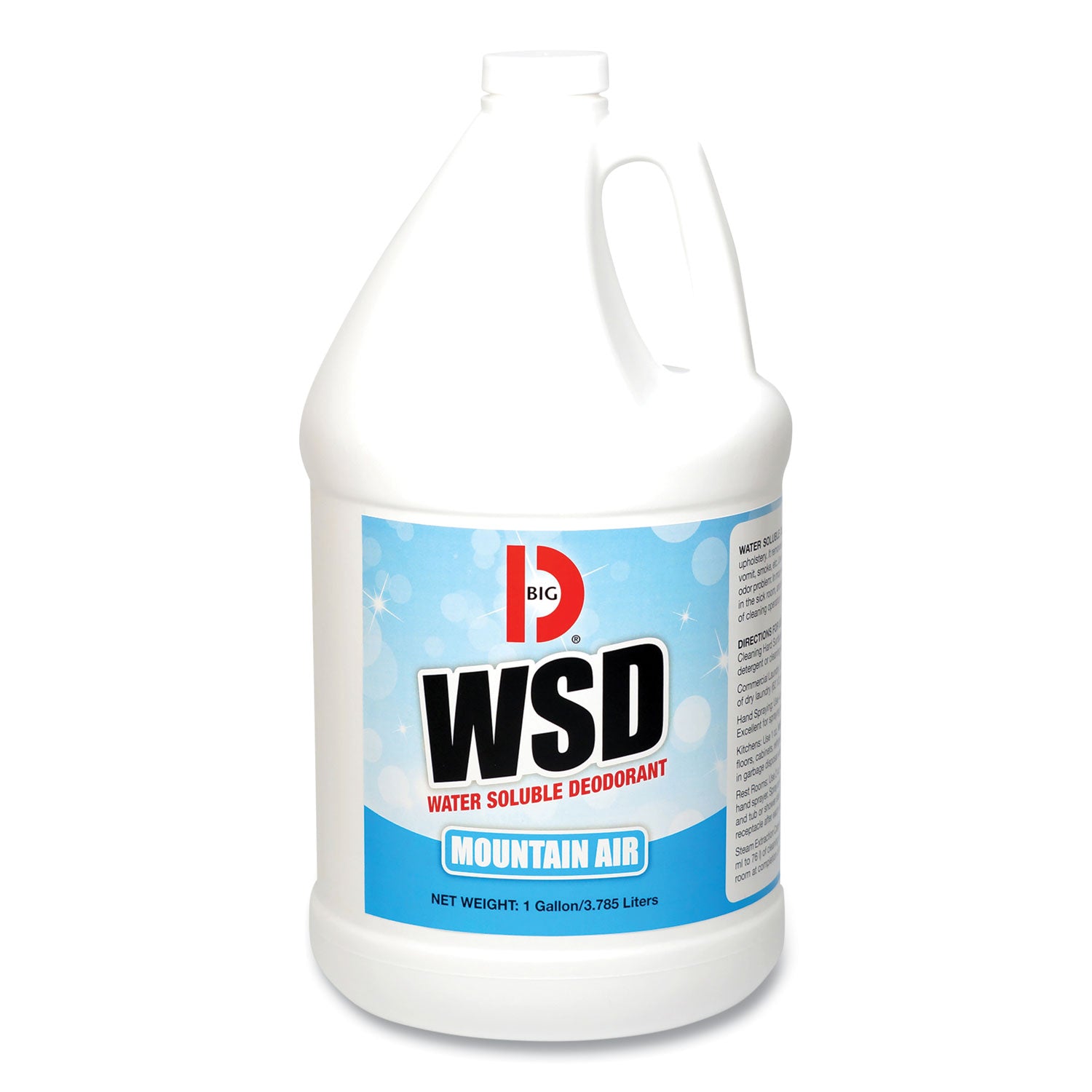 Water-Soluble Deodorant, Mountain Air, 1 Gal Bottle, 4/carton