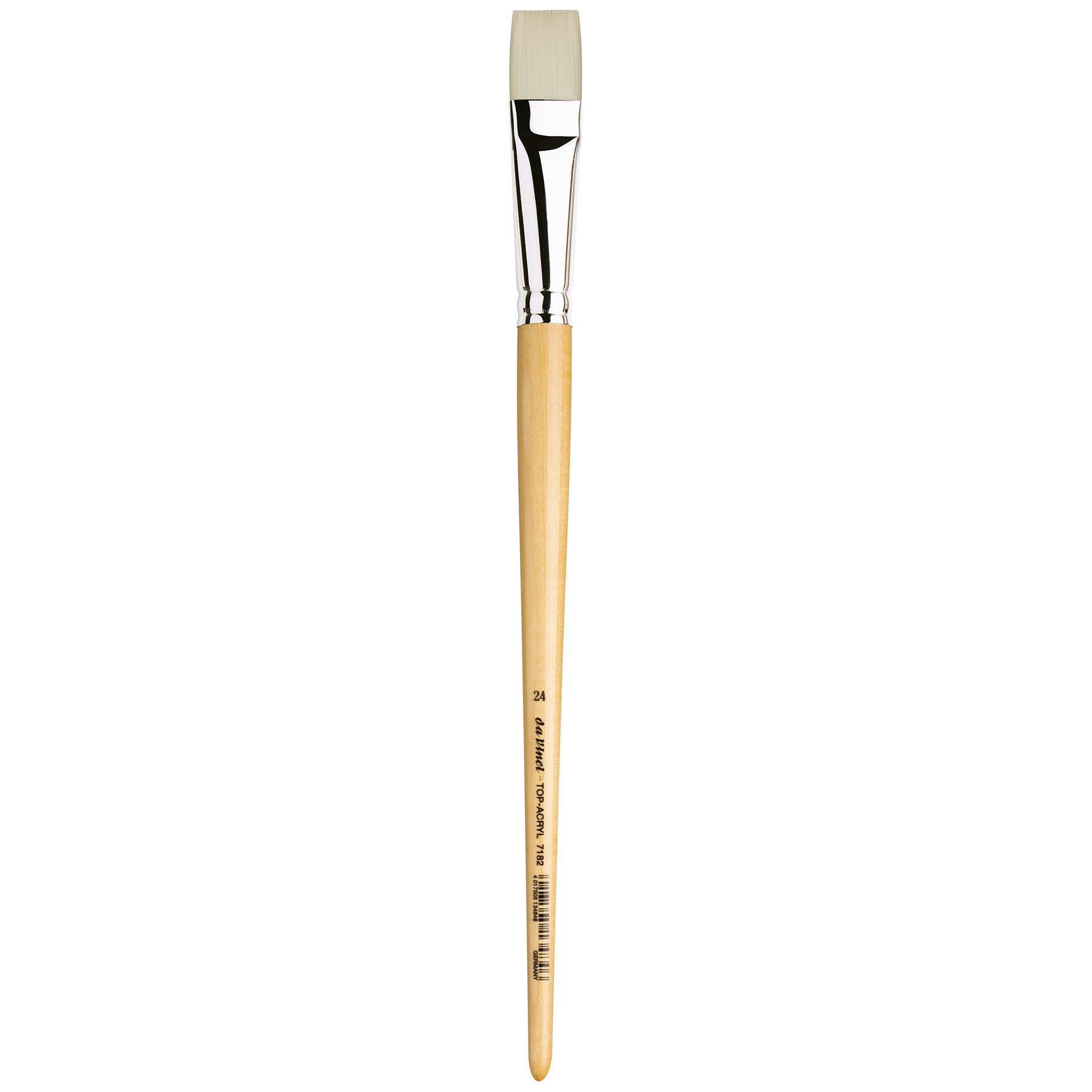TOP-ACRYL Bright White Brush, Synthetic, Acrylic & Oil, Flat, Series 7182, Size 24