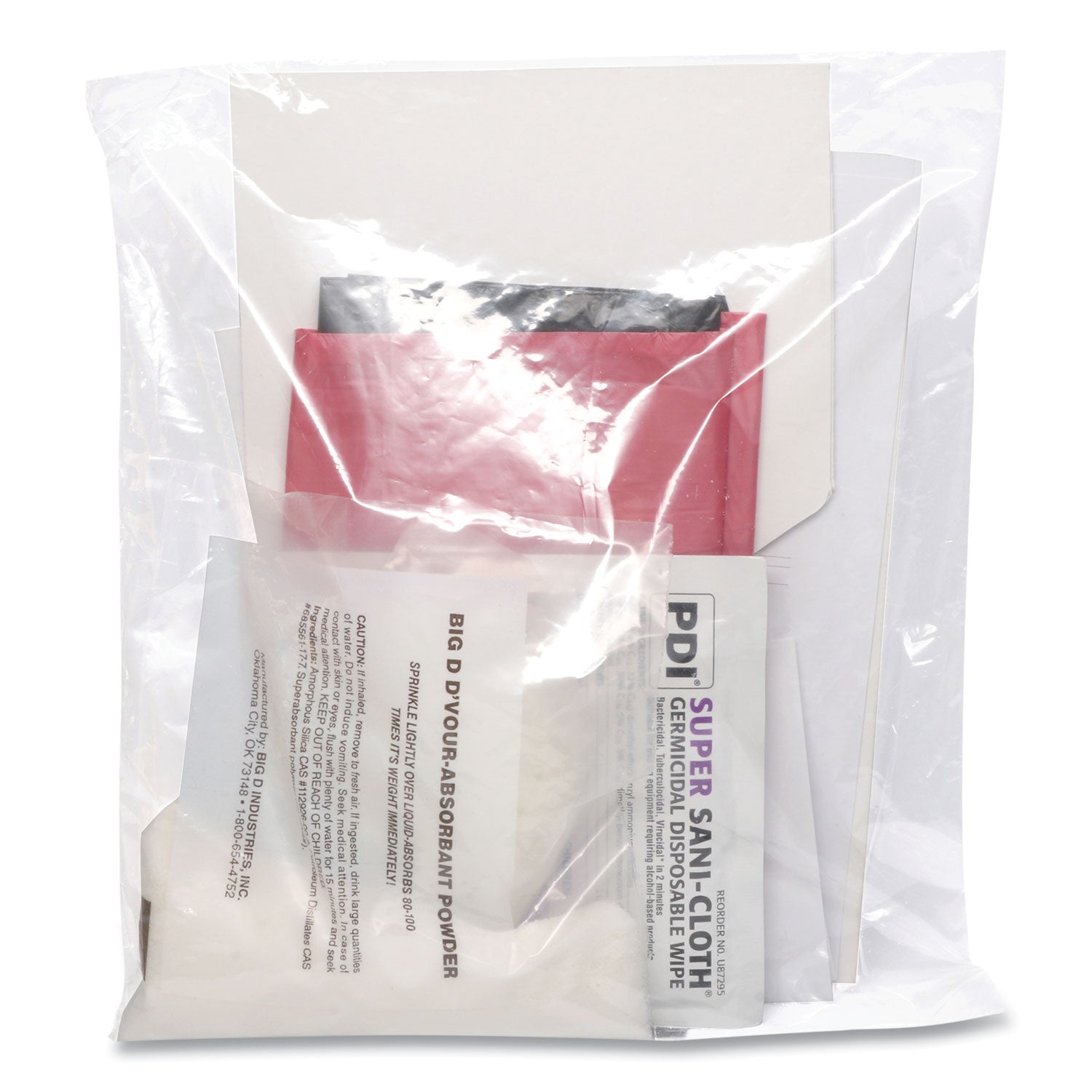 D'vour Clean-Up Kit, Powder, All Inclusive Kit, 6/carton