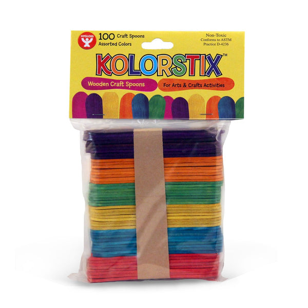 KolorStix - 100 of 3.75" spoons-bagged