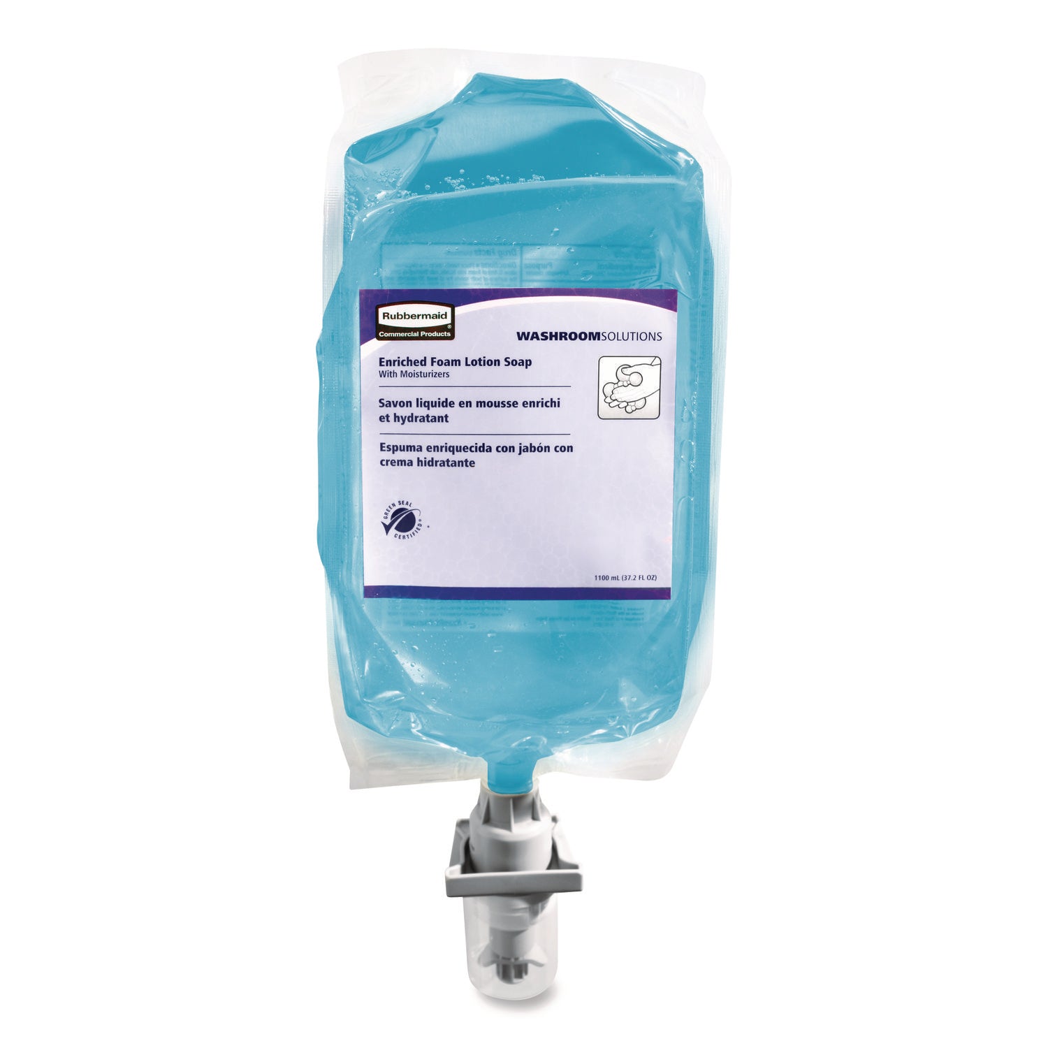 Light Citrus Scent - 1.16 quart - Kill Germs - Skin, Hand - Moisturizing - Blue - 4 / Carton