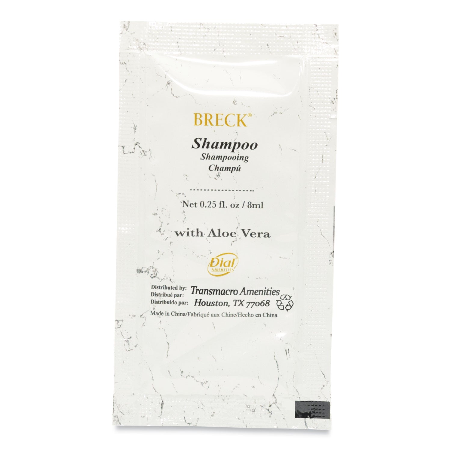 Shampoo, Fresh Scent, 0.25 oz, 500/Carton