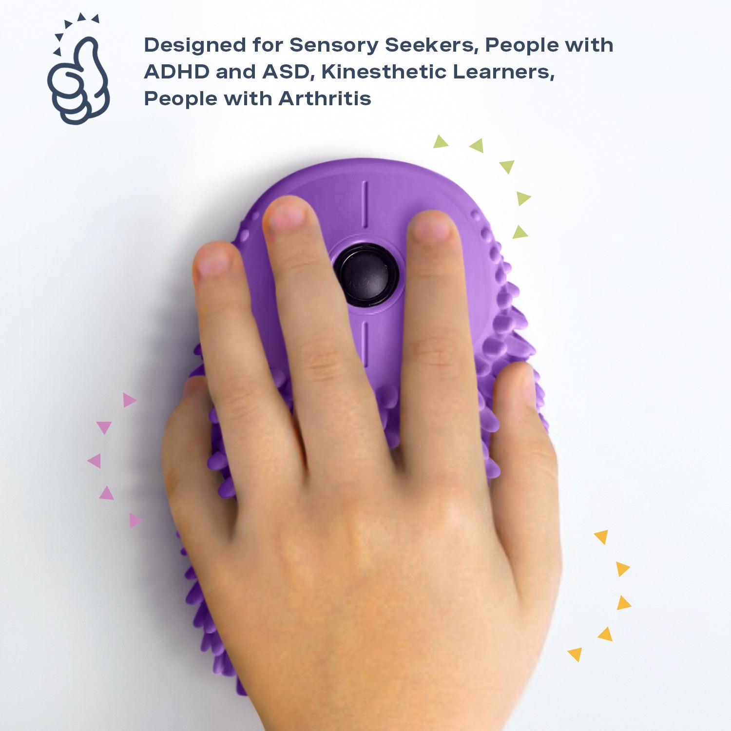 Hoglet Fidget Computer Mouse, Grape