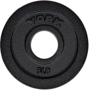 5 LB International Cast Iron Olympic Plate - Black
