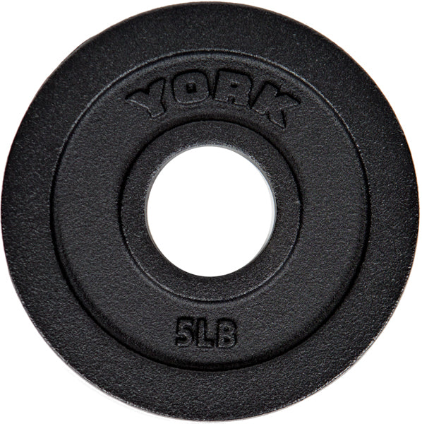 5 LB International Cast Iron Olympic Plate - Black