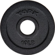10 LB International Cast Iron Olympic Plate - Black