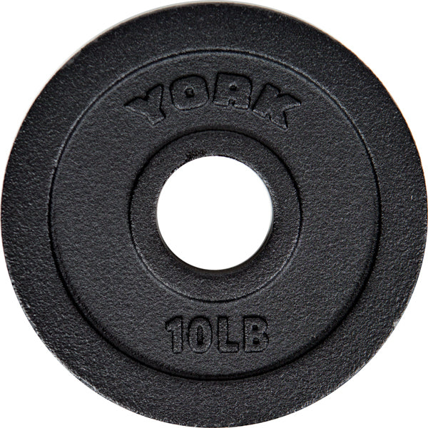 10 LB International Cast Iron Olympic Plate - Black