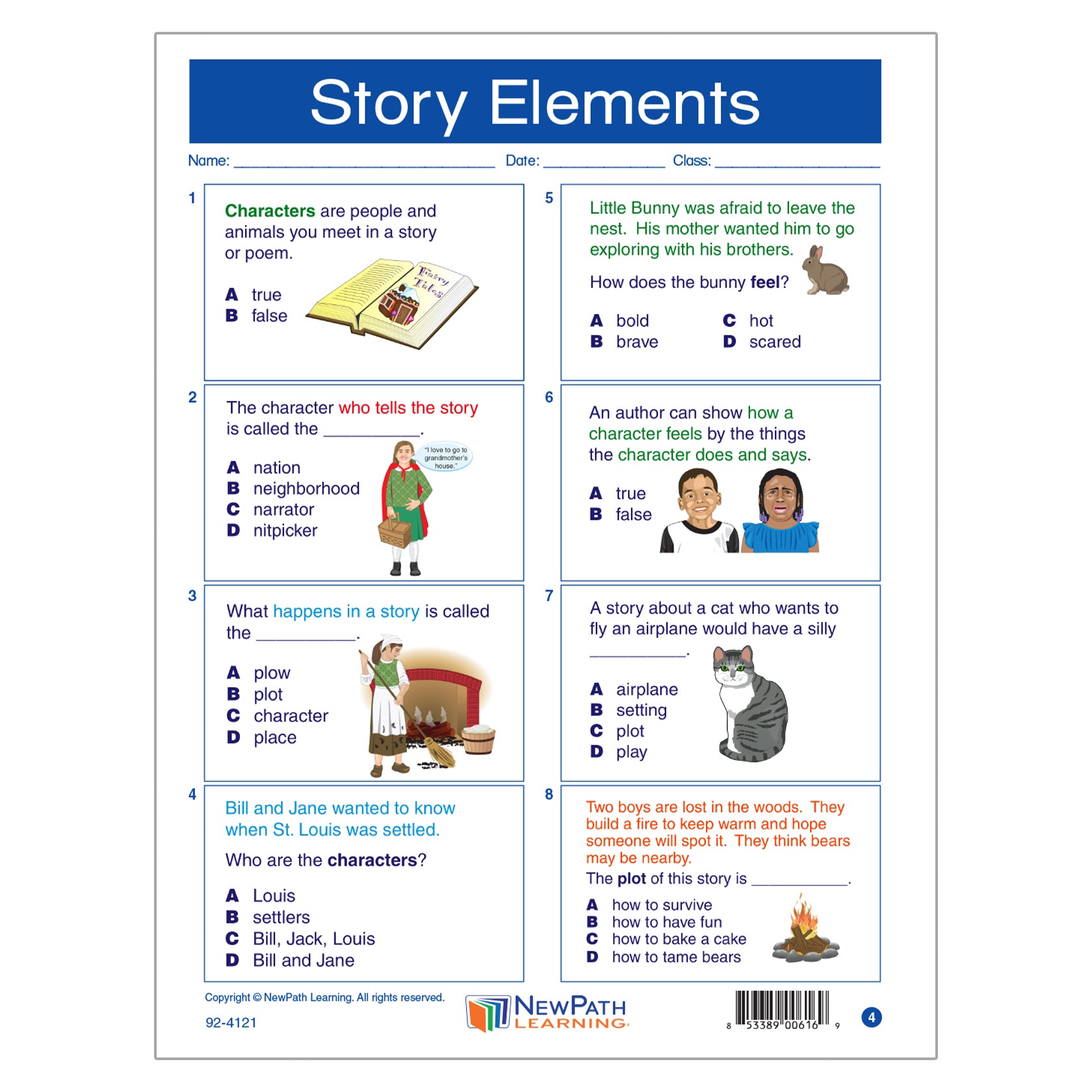 Story Elements Learning Center, Grade 1-2