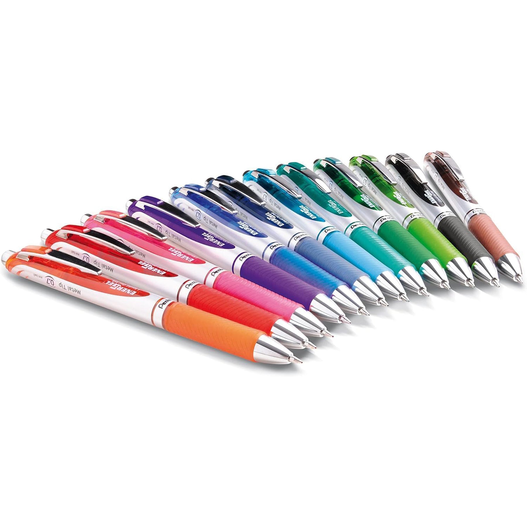 EnerGel RTX Retractable Liquid Gel Pen, (0.7mm) Medium Line, Assorted Ink, 12-Pack