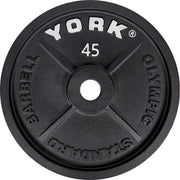 45 LB International Cast Iron Olympic Plate - Black