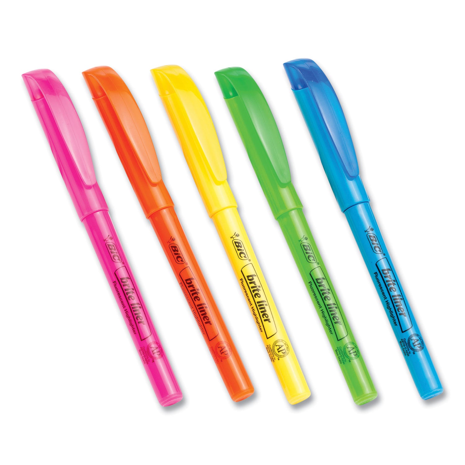 Brite Liner Highlighters Markers, Chisel Tip Super Bright Fluorescent Highlighters Assorted Colors, Won't Dry Out, 24-Count Pack