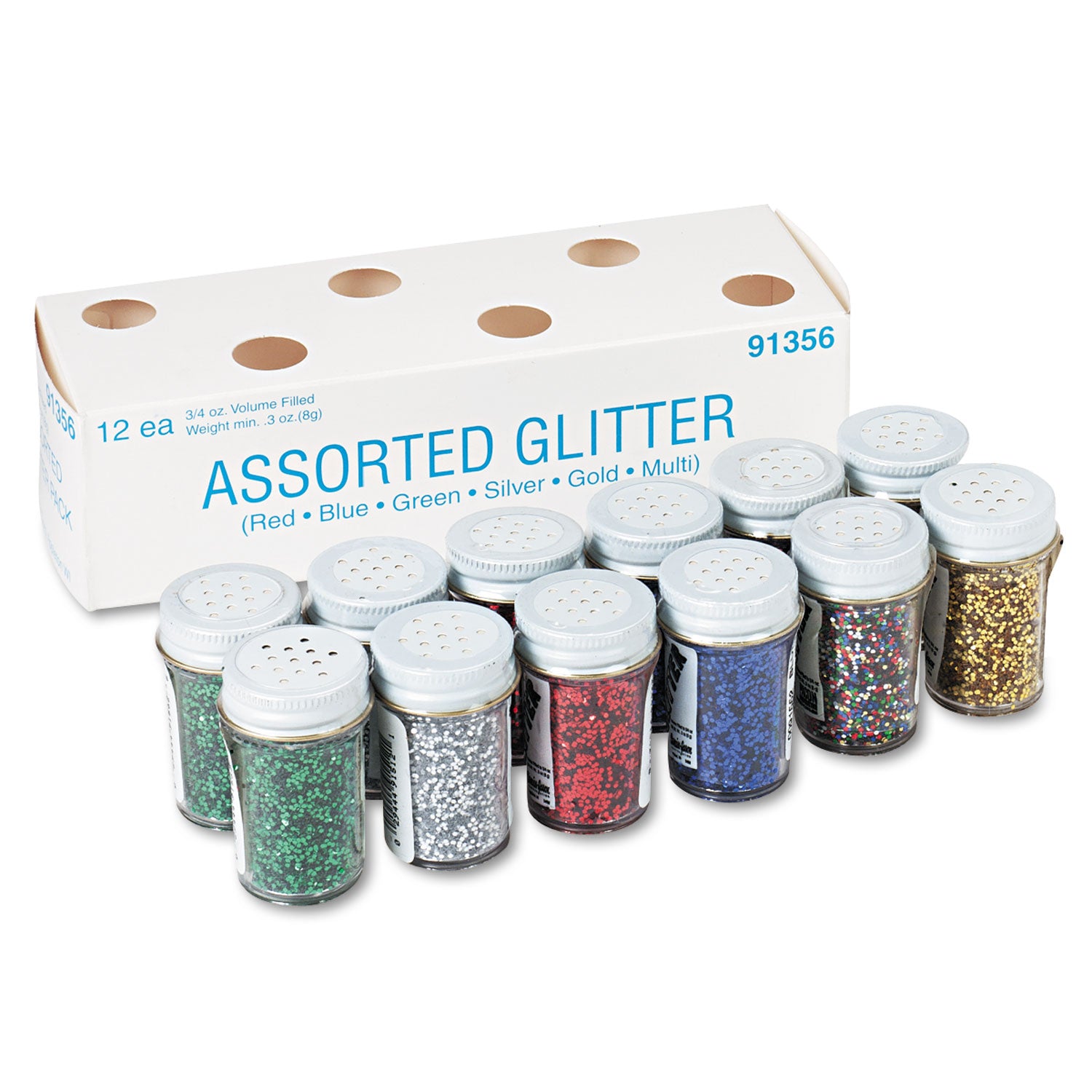 Spectra Glitter Sparkling Crystals - 5 Color(s) - Assorted - 0.75 oz - 1 Set