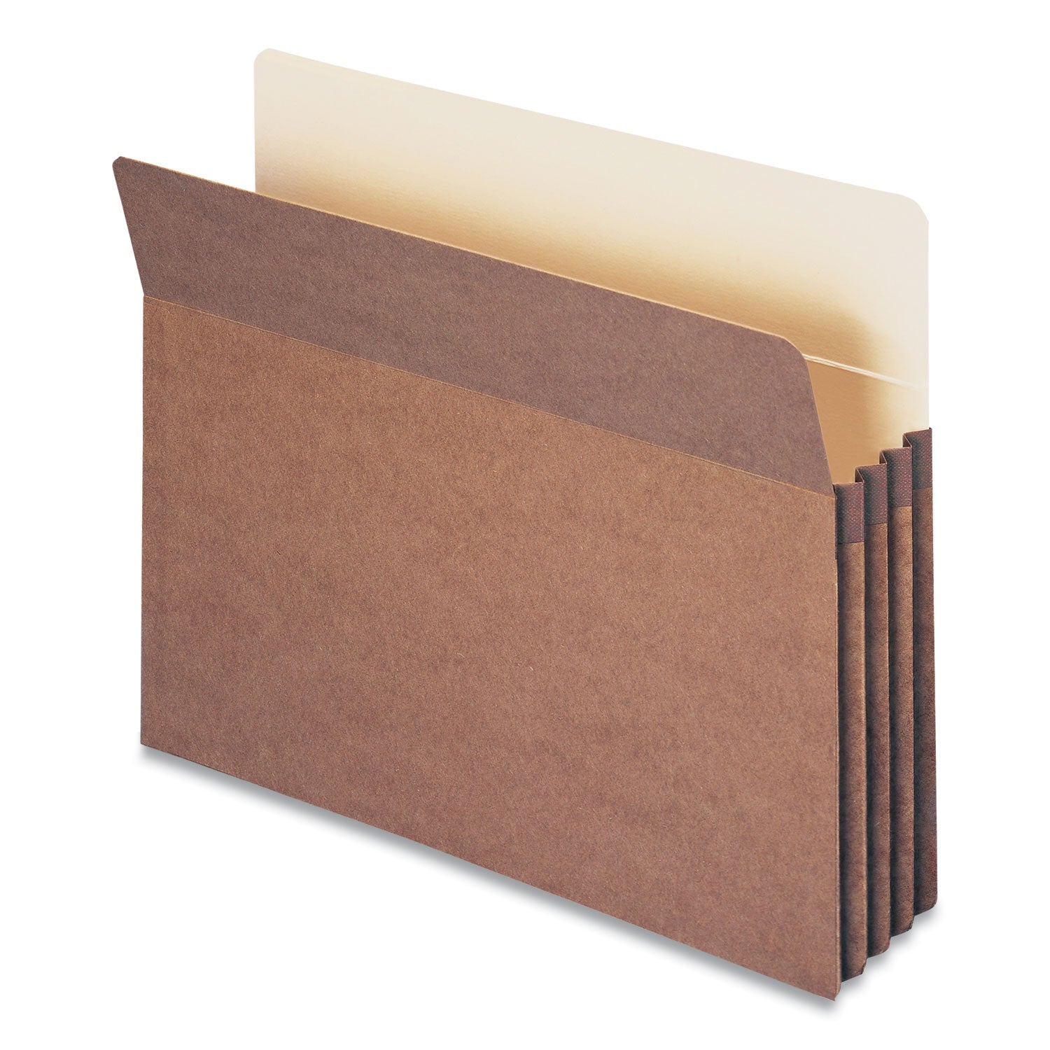 Smead Straight Tab Cut Letter Recycled File Pocket - 8 1/2" x 11" - 3 1/2" Expansion - Top Tab Location - 12.5 pt. - Redrope - Tear Proof, Tear Resistant, Rounded Corner, Reinforced Gusset - 30% Recycled - 25 / Box